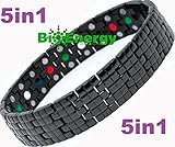Titanium Magnetic Energy Germanium Armband Power Bracelet Health Bio 5in1 Bio 309