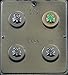 Shamrock St. Patrick's Day Irish Oreo Cookie Sandwich Chocolate Candy Mold 1626