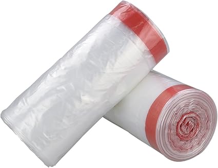 clear plastic bin bags