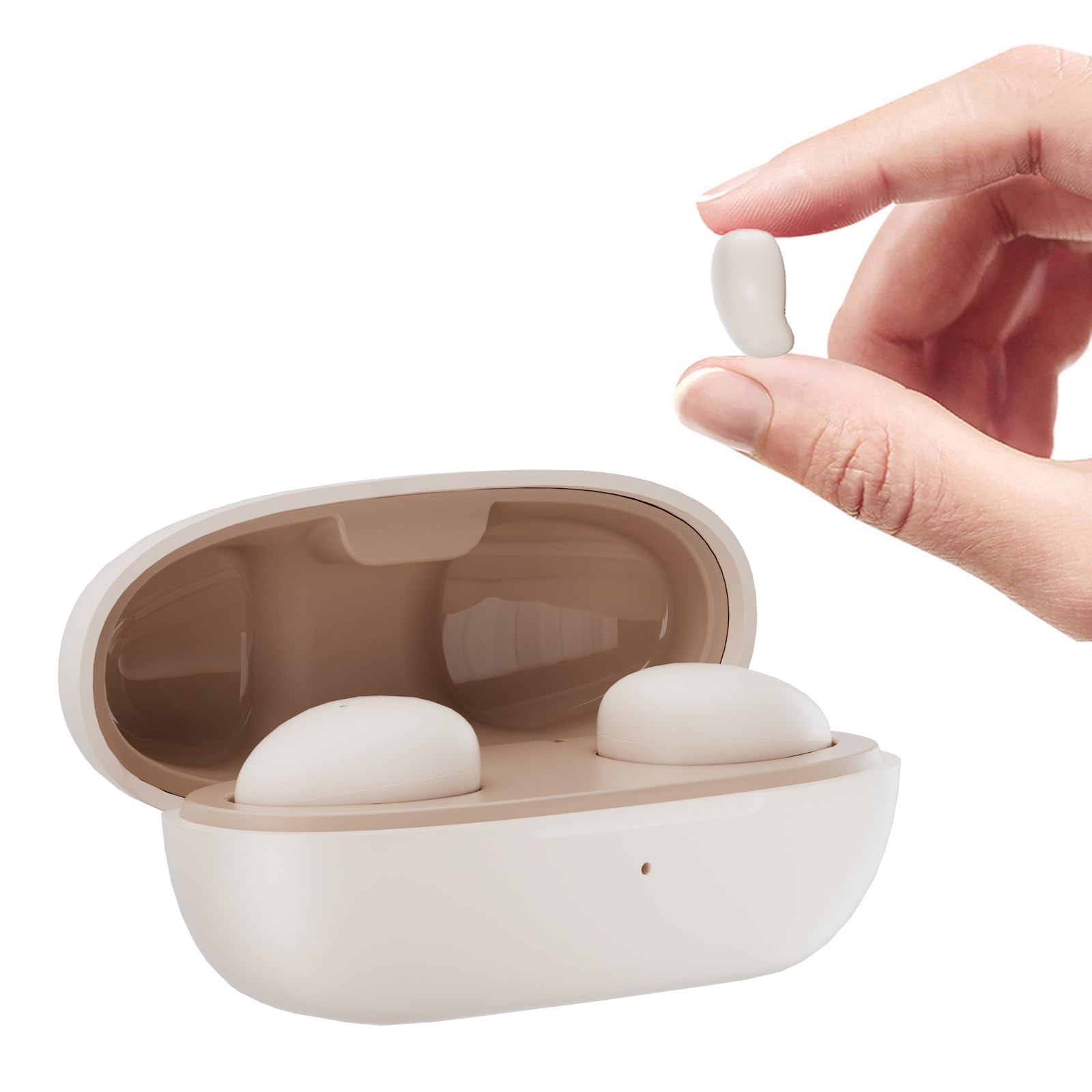 Xmenha Invisible Sleep Earbuds for Side Sleepers Wireless Discreet Small Earbuds For Sleep Bluetooth Smallest Tiny Mini Micro Ear Buds For Small Ears Comfortable Ear Buds Hidden Headphones for Work