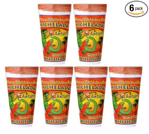 Antojitos Micheladas Mix Juego De 6 Tazas De 24oz Listas Para Usar Amazon Com Grocery Gourmet Food
