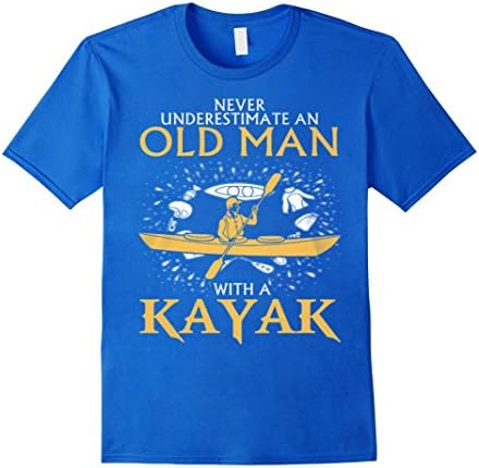 Men's Old Man With A Kayak 2XL Royal Blue