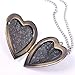 Bronze Heart Friend Photo Picture Frame Locket Pendant Chain Necklace