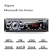 Aigoss Bluetooth Car Stereo, 4x60W Digital Media Receiver with Remote Control, Car Speakerphone Hand-Free Call, Support USB/SD/Audio Receiver/MP3 Player/FM
