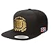 Peligro Sports Dominican Republic Embroidered Shield and Flag Snapback Cap (Black/M.Gold)