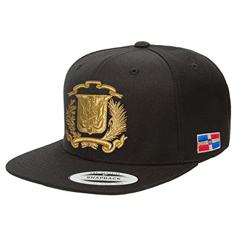 Peligro Sports Dominican Republic Hat Snapback (Black/M.Gold)