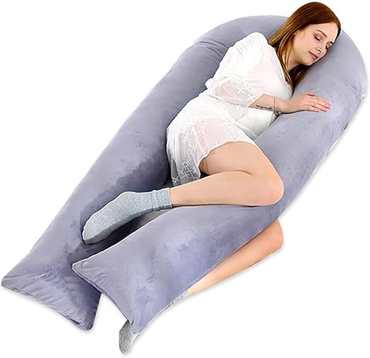 UShaped Pregnancy Pillow, Maternity Full Body Side Sleeping Pillow