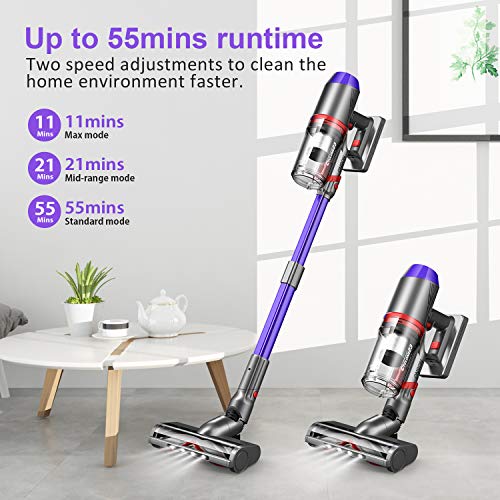 Cordless Vacuum Cleaner, ONSON Powerful Suction Stick Vacuum 4 in 1