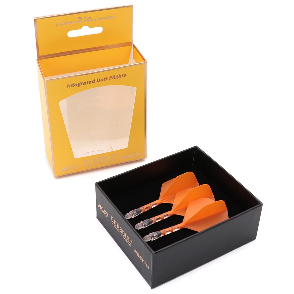 CUESOUL ROST T19 Integrated Dart Shaft and Flight Big Standard Shape,Set of 3