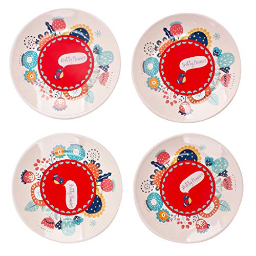 deAO 14 teiliges Tee-Service mit Tragetasche, in den Farben rot – Bild 6