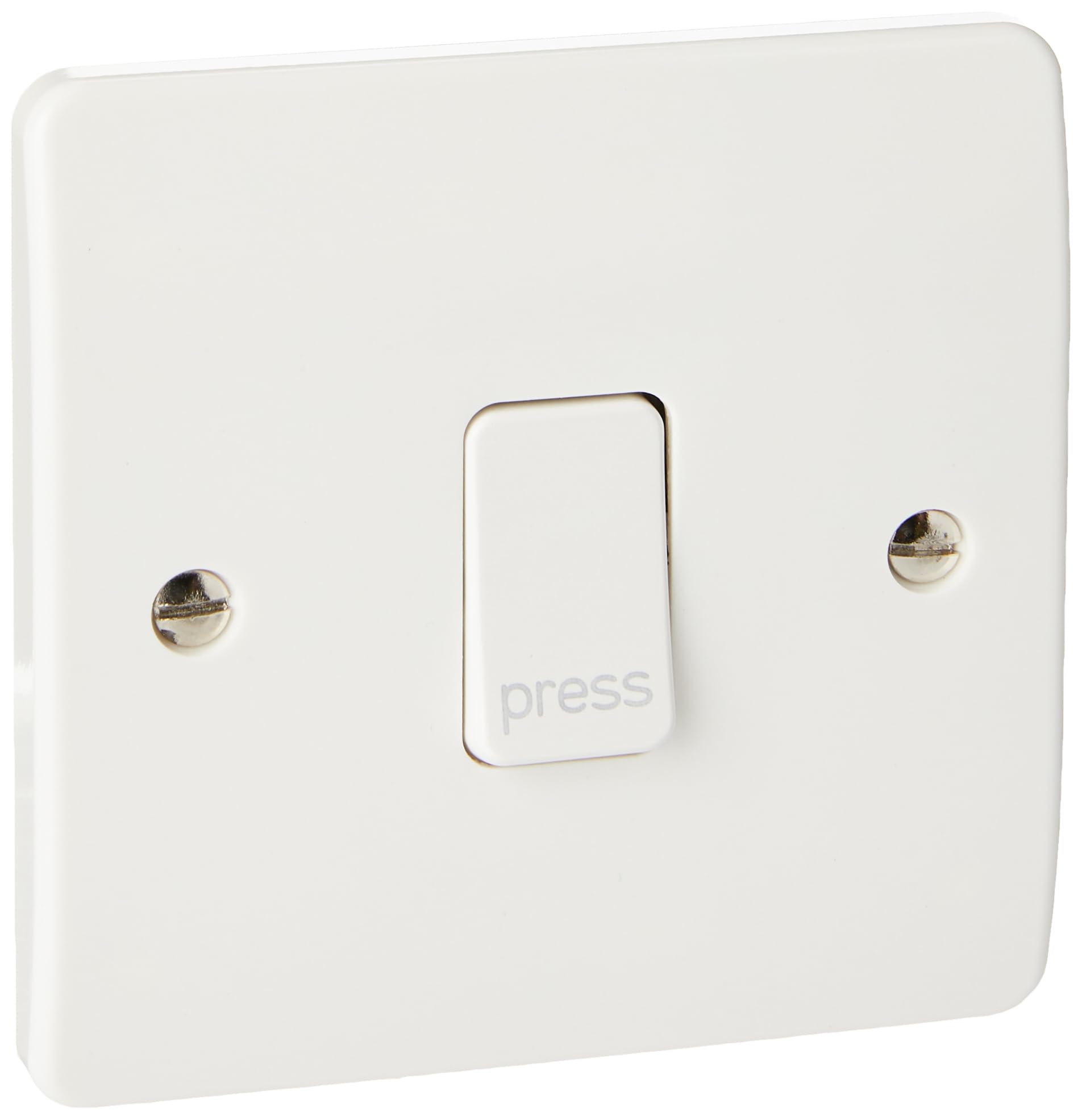 Mk K4878PWHI 10A 1-Gang Single Pole Push Switch Press