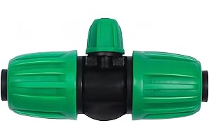 WZFLRUA 10 Pack 1/2 Inch To 1/4 Inch Drip Irrigation Fittings (1/2" ID x 0.65" OD), Drip Line Irrigation Locked Barbed 1/2" To 1/4" Adapter Anti Leak 1/2 Inch To 1/4 Inch Reducer Tee for Drip System