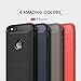 iPhone 5 / 5s / Se Shockproof Silicone Light Brushed Grip Case Protective Case Cover for Apple + Screen Protector iPhone (Black)