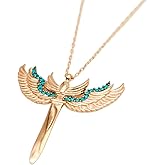 Spiritual Protection Necklace, Archangel Michael’s Sword Rose Gold Sterling Silver, Adjustable Chain, Unique Spiritual Gift for Angel Lovers