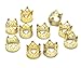 Crispy Dread Lock Dreadlocks Braiding Beads Metal CuffsTube 8mm 10pcs (1 PACK, GOLD CR1)