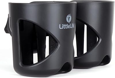 LittleLife Double Buggy Cup Holder Universal Bottle Organiser Stroller