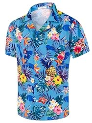 Hawaiian Shirts for Men Casual Beach Summer Shirt
