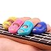 Guitar Finger Protectors, Gosear Guitar Fingertip Protectors 12 PCS 3 Sizes Silicone Finger Guards Cover for Beginner Playing Ukulele Electric Guitar Assorted Color