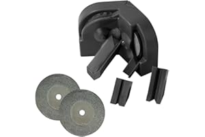 POOUTY Multipurpose Drill Bit Grinding Sharpener with 2 Grinding Wheels 2025 Upgrade Drill Bit Sharpener, Power Drill Bit Sharpeners Drill Press Sharpening System for All Bits (Black)