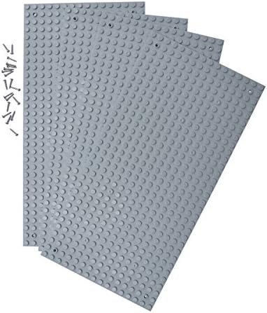 Classic Light Grey Baseplate 16x32 Building Bricks Compatible With Lego Positioning Hole 4-Pack