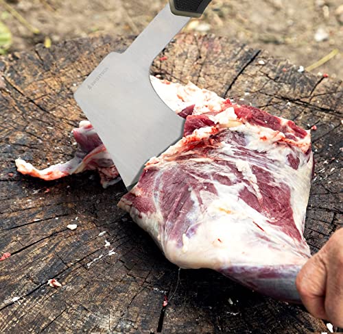 Swiss+Tech Field Dressing Kit, 10-Piece Hunting Knife Set with Caping Knife, Gut-Hook Skinner, Fillet Knife, Butcher Knife, Wood/Bone Saw, Shears, for Deer Hunting, Fishing, Camping, Survival