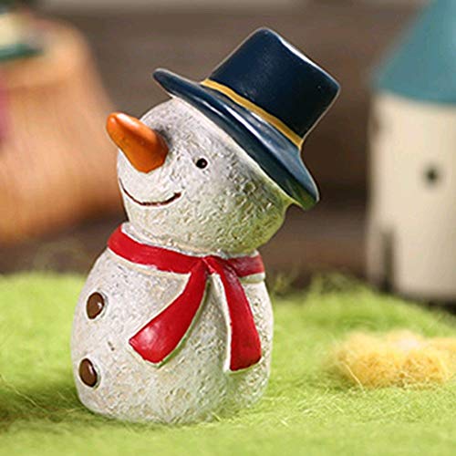 Ocamo Aquarium Decor Fish Tank Aquarium Ornament Resin Crafts Cartoon Christmas Series Landscaping Decor Snowman