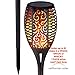 Californian Solar Decorative Solar Lights | Dusk to Dawn Solar Tiki Torch with Flickering Flame | Upgraded 44 inch Height | Waterproof and Dustproof Solar Lights | 1 Pack
