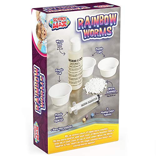 Be Amazing! Toys Rainbow Worms Science DIY Slime Kit Craft for Kids