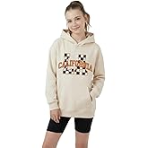 WELAKEN Cotton Hoodie Sweatshirt for Girls Kids & Teens Long Sleeve Pullover with Kangaroo Pocket