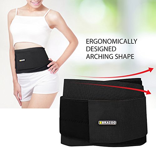 Bracoo Adjustable Back Brace,Breathable,Firm Support for Lower Back Strain,Small/Medium