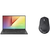ASUS VivoBook 15 Thin and Light Laptop, 15.6” FHD, F512FA-AB34, Slate Gray with Logitech M720 Triathalon Multi-Device Wireless Mouse Black - Bundle