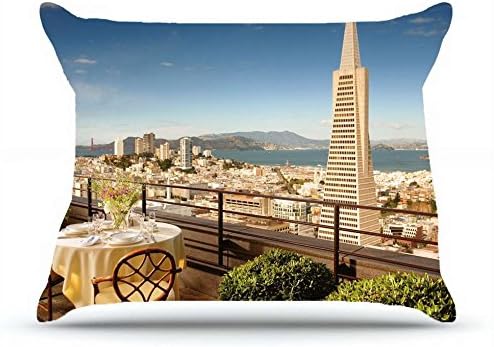 Hilary Standard Pillowcase 20X26 Inches Cotton Pillowcases Decorative Pillow Cover Case with Hidden Zipper Decor Cushion Covers - City san francisco california san francisco building landscape view Fo