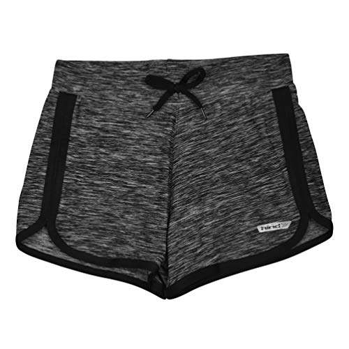 Hind Girls 4-Pack Athletic and Running Activewear Shorts, Black/N.pink/Pink/Charcoal, Large (6X)