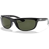Ray-Ban Balorama RB4089 Rectangular Sunglasses for Men +BUNDLE with ACCESSORY EYEWEAR KIT