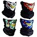 CIKIShield Couples Seamless Skull Face Tube Bandanas Black (4pcs-Color Set-N)