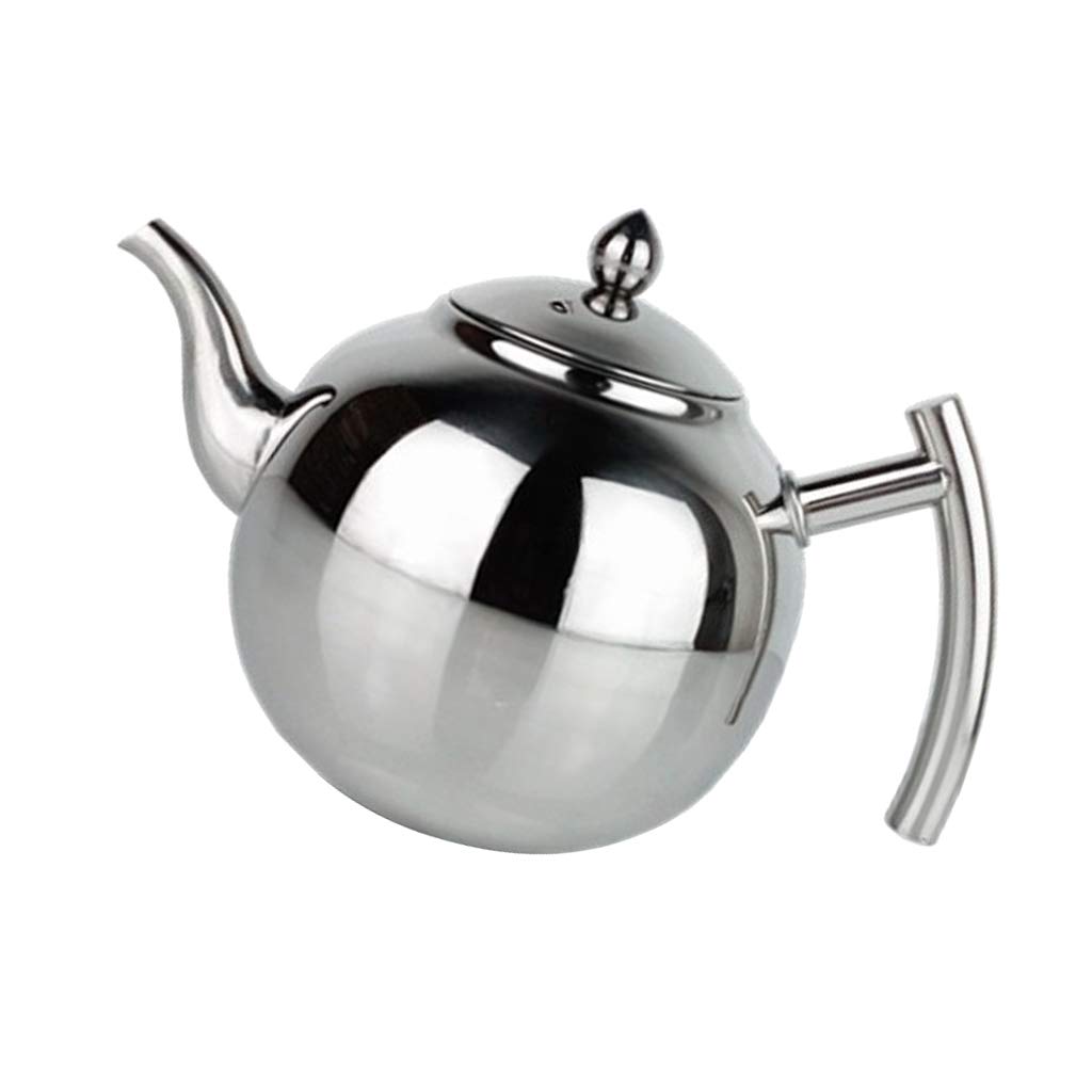 fenteer Stainless Steel Teapot with Removable Infuser for Steeping