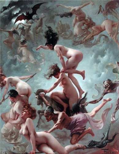 Art Oyster Luis Ricardo Falero Vision of Faust - 21" x 28" Premium Canvas Print