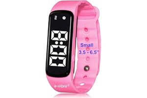 E-VIBRA 8 Alarm Vibrating Alarm Watch Medical Reminder Watch - with Timer and 8 Daily Alarms (Pink - Small)