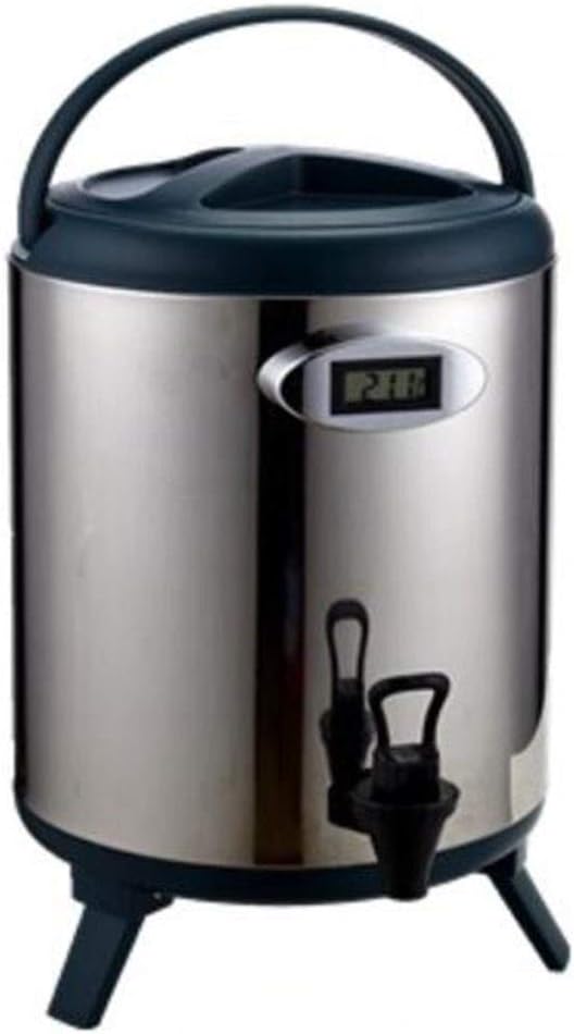 JBHURF Dining hot Water Pot Double Insulation Tea Stove Stove teapot Coffee with Temperature Display ice Bucket Suitable for Commercial/Restaurant/Office use (Color : Blue, Size : 8L)