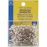Dritz Quilting Extra Fine Glass Head Pins , 250 Count