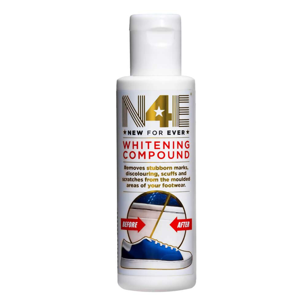 Netagon N4E Whitening Compound Polish Cleaner Whitener Restorer - Removes Scratches, Dirt, Discolouring & Marks for Shoes, Trainers, Sneakers & Footwear