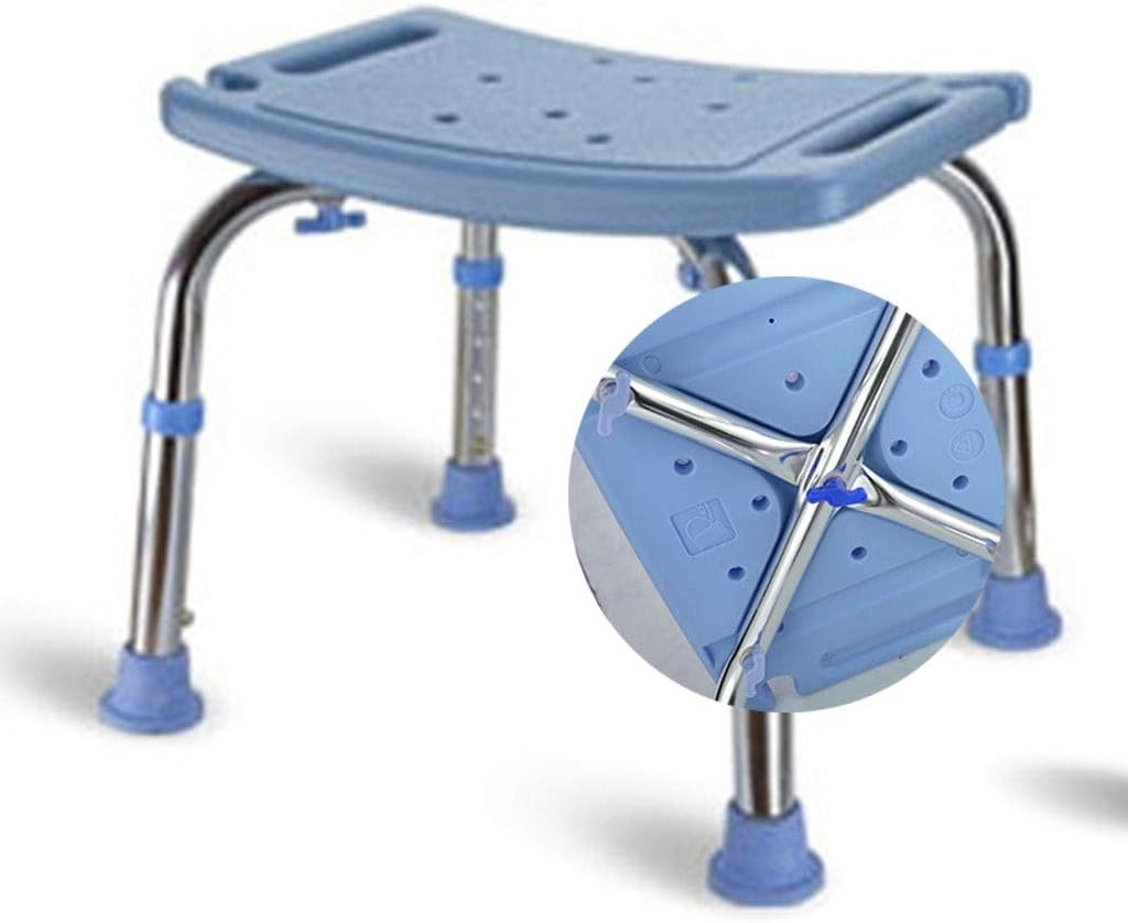 JUDZ Perching Stool Shower Stool With Armrests, Height Adjustable Antislip For Elderly Medical
