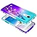 NageBee LG Rebel 4 LTE Case, Aristo 3+ Plus/Aristo 3/Aristo 2/Aristo 2 Plus/Tribute Dynasty/Empire/Zone 4/Phoenix 4/Fortune 2/Risio 3/Rebel 3/K8+/K8S w/Screen Protector, Glitter Liquid Case -Aqua