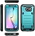 E LV Case for Galaxy S7 Case Armor Protection Defender Case Cover for Samsung Galaxy S7 - [Turquoise/Black]
