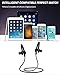 Wireless Sports Bluetooth Headphones V4.1 Earphones with Mic IPX5 Waterproof HD Sound with Bass Magnetic attachment In Ear Earbuds for Gym Running Driving Leisure 9 Hour Noise Headsets (Blue)