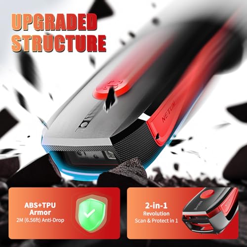 NETUM CS9000 Bluetooth QR Code Scanner - Upgraded Wireless Barcode Scanner with Honeywell Scan Engine, Portable 2D Reader for Inventory on Tablets, Android, iOS, PC and POS