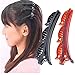 Suoirblss 2 PCS French Braider Hair Tool Fashion Double Layer Band Twist Plait Clip Front Hair Clips Hairpin Headband Beauty Tool Hair Accessory