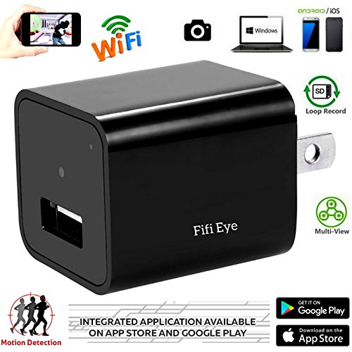Fifi-Spectrum-Wifi-Wireless-P2P-1080P-HD-Latest-Wall-Charger-Hidden-Mini-Nanny-Spy-CameraMotion-Detection-Activated-Support-IOS-iPhone-and-Android-APP-Remote-Control-Live-VideoFor-Home-Security