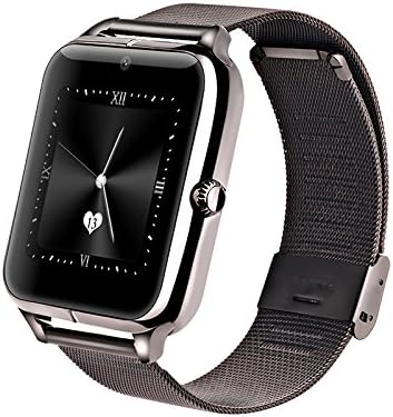 SURMOS Smart Watch Z50 with Bluetooth 2g GSM G-sensor 0.3mp Camera Pedometer Sedentary Reminder Support SIM Card Android Smartphone Watch(Black)