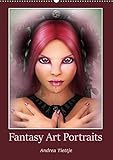 Fantasy Art Portraits (Wandkalender 2019 DIN A2 hoch): Fantasie mit Eleganz (Monatskalender, 14 Seit by 